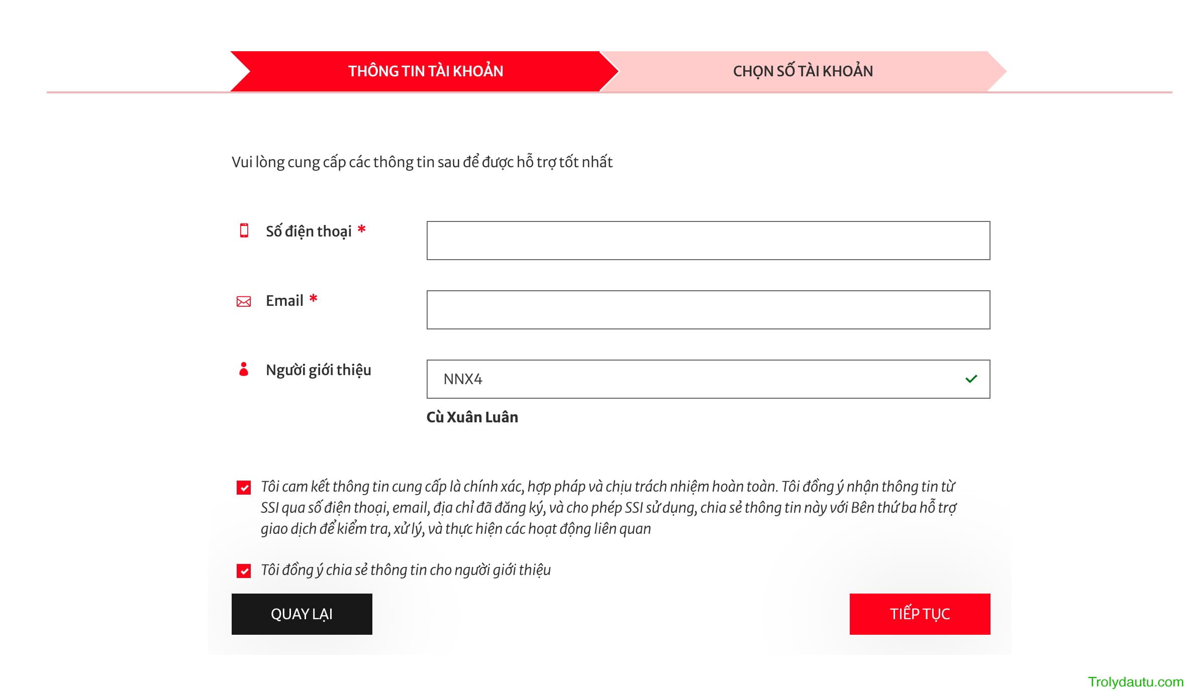 Hướng dẫn mở tài khoản chứng khoản trực tuyến tại SSI nhận 12 tháng Member VIP 