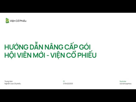 Hướng dẫn nâng cấp gói hội viên mới 