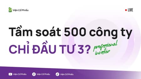 Tầm soát 500 công ty chỉ đầu tư 3?
