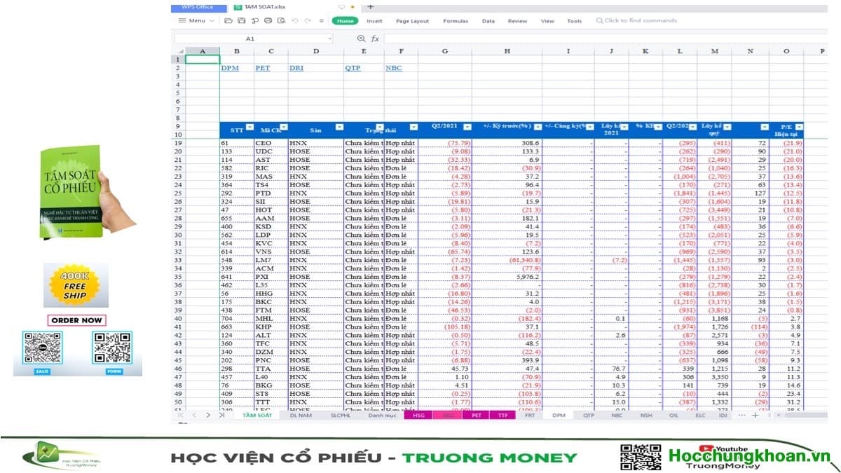 Video 25. TẦM SOÁT CỔ PHIẾU PHẦN 5 - Lập ma trận theo dõi & đầu tư - Ảnh 9
